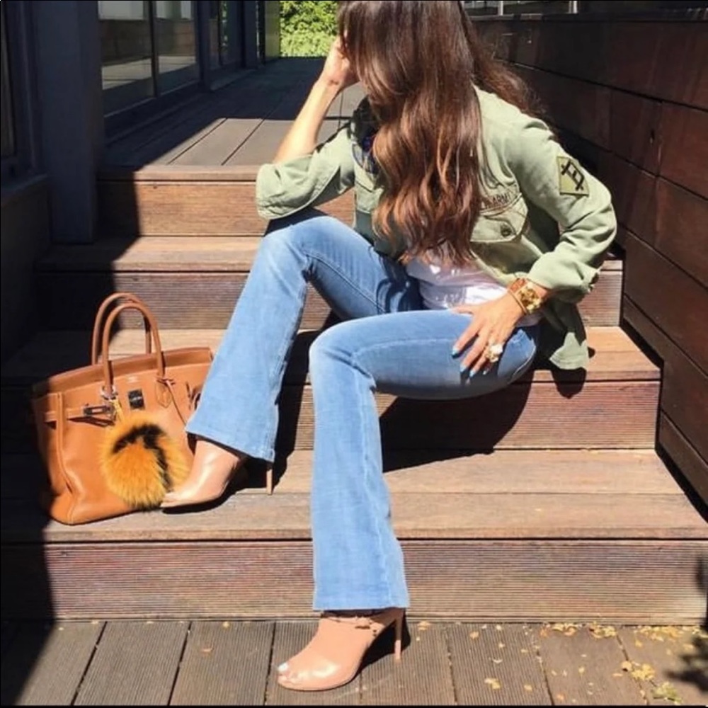 ZARA Z1975 BACK SLIT FLARED JEANS - Picture 6 of 15
